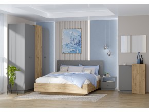 Кровать Квадро арт.031-М1 1400 Графит в Миассе - miass.mebel74.com | фото 2