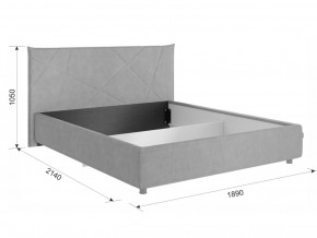 Кровать Квест 1600 велюр латте в Миассе - miass.mebel74.com | фото 2