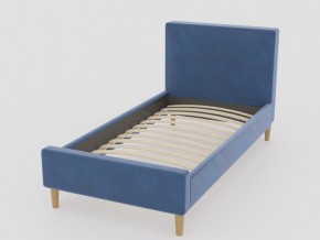 Кровать Линси 900 синий в Миассе - miass.mebel74.com | фото 1