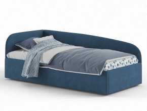 Кровать мягкая Денди на щитах синяя в Миассе - miass.mebel74.com | фото 1