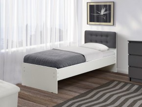 Кровать одинарная №6 800х1900 с мягкой спинкой в Миассе - miass.mebel74.com | фото 1