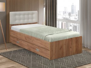 Кровать одинарная №6 с ящиками 900х1900 с мягкой спинкой в Миассе - miass.mebel74.com | фото