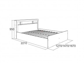 Кровать Ольга 19 1200 в Миассе - miass.mebel74.com | фото 2