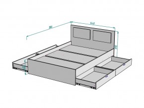 Кровать Ольга L35 ширина 1400 в Миассе - miass.mebel74.com | фото 3