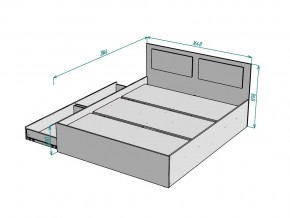 Кровать Ольга L40 ширина 1600 в Миассе - miass.mebel74.com | фото 3