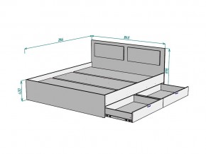 Кровать Ольга L43 ширина 1800 в Миассе - miass.mebel74.com | фото 3