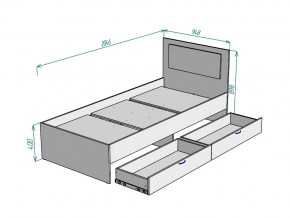 Кровать Ольга L47 ширина 900 в Миассе - miass.mebel74.com | фото 3