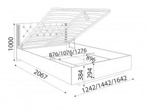 Кровать парящая 1400 М41 Тиффани в Миассе - miass.mebel74.com | фото 2