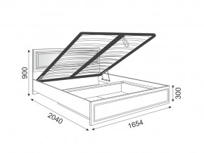Кровать подъемная со спинкой Беатрис 11 Орех в Миассе - miass.mebel74.com | фото 2