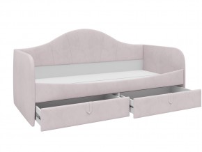 Кровать с мягкой обивкой Алиса ПМ-332.18 велюр розовый в Миассе - miass.mebel74.com | фото 2