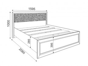 Кровать с настилом 1400 Саванна М04 в Миассе - miass.mebel74.com | фото 2