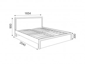 Кровать с основанием Беатрис мод 7 Орех гепланкт в Миассе - miass.mebel74.com | фото 2