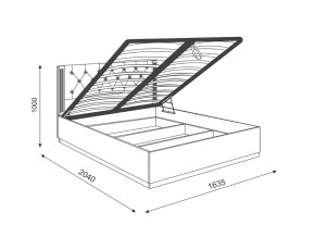 Кровать с подъемным механизмом М25 Тиффани в Миассе - miass.mebel74.com | фото 3