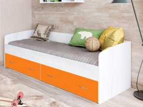 Кровать с выкатными ящиками Винтерберг, оранжевый в Миассе - miass.mebel74.com | фото