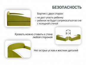 Кровать с ящиком Letmo оливковый (велюр) в Миассе - miass.mebel74.com | фото 13