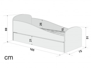 Кровать с ящиком Letmo оливковый (велюр) в Миассе - miass.mebel74.com | фото 2