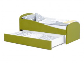 Кровать с ящиком Letmo оливковый (велюр) в Миассе - miass.mebel74.com | фото 9