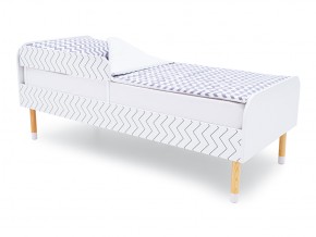 Кровать Stumpa Классика с бортиком рисунок Геометрия Зигзаги в Миассе - miass.mebel74.com | фото
