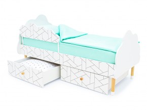 Кровать Stumpa Облако бортик и ящики рисунок Мозаика в Миассе - miass.mebel74.com | фото 5