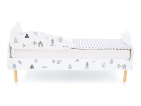 Кровать Stumpa Облако с бортиком рисунок Домики в Миассе - miass.mebel74.com | фото 3