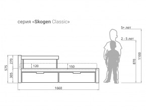 Кровать Svogen classic с ящиками и бортиком дерево-белый в Миассе - miass.mebel74.com | фото 2