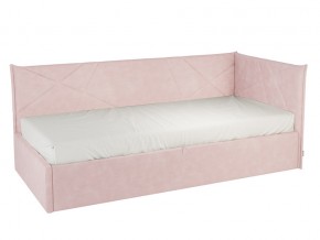 Кровать тахта Бест 900 велюр нежно-розовый в Миассе - miass.mebel74.com | фото