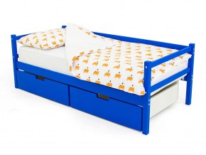 Кровать-тахта Svogen с ящиками синий в Миассе - miass.mebel74.com | фото 1