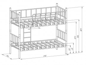 Кровать-трансформер Мальта серый с голубым в Миассе - miass.mebel74.com | фото 2