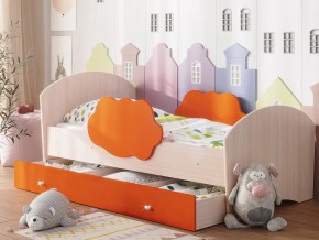 Кровать Тучка с ящиком дуб-оранж в Миассе - miass.mebel74.com | фото