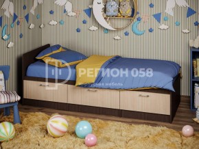 Кровать Юниор-5 ЛДСП Венге в Миассе - miass.mebel74.com | фото 1