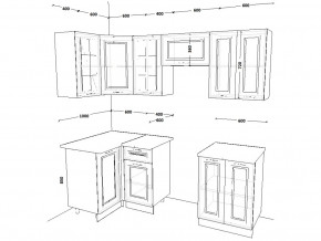 Кухонный гарнитур 10 Белый Вегас 1000х2200 мм в Миассе - miass.mebel74.com | фото 2