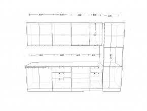 Кухонный гарнитур 16 Грецкий орех 3000 в Миассе - miass.mebel74.com | фото 2