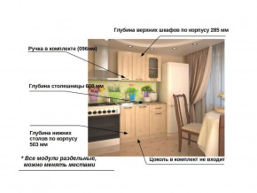 Кухонный гарнитур 2 Грецкий орех 1000 в Миассе - miass.mebel74.com | фото 2