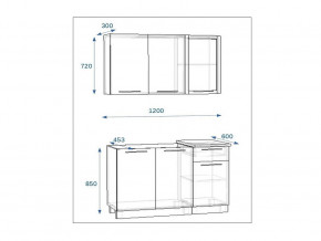 Кухонный гарнитур 3 Грецкий орех 1200 в Миассе - miass.mebel74.com | фото 2