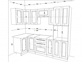 Кухонный гарнитур 9 Белый Вегас 1000х2500 мм в Миассе - miass.mebel74.com | фото 2