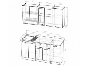 Кухонный гарнитур Алина стандарт 1600 мм в Миассе - miass.mebel74.com | фото 5