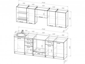 Кухонный гарнитур Антика базис 2400 мм в Миассе - miass.mebel74.com | фото 3