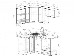 Кухонный гарнитур Жасмин мега прайм 1200х1600 мм в Миассе - miass.mebel74.com | фото 6