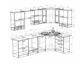 Кухонный гарнитур Кира гранд оптима 2600х1500 мм в Миассе - miass.mebel74.com | фото 5