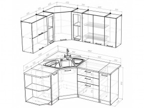 Кухонный гарнитур Кира оптима 1500х1800 мм в Миассе - miass.mebel74.com | фото 5