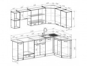 Кухонный гарнитур Лариса прайм 5 2300х1500 мм в Миассе - miass.mebel74.com | фото 6