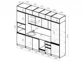 Кухонный гарнитур Лоретта люкс 3000 мм в Миассе - miass.mebel74.com | фото 6