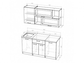 Кухонный гарнитур Лоретта стандарт 1600 мм в Миассе - miass.mebel74.com | фото 7