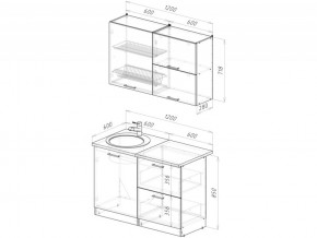 Кухонный гарнитур Лотос лайт 1200 мм в Миассе - miass.mebel74.com | фото 6