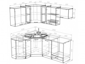 Кухонный гарнитур Лира мега оптима 2000х1500 мм в Миассе - miass.mebel74.com | фото 4