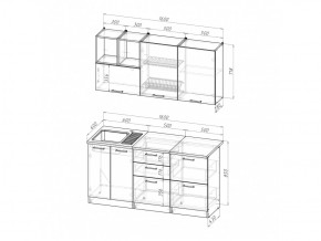 Кухонный гарнитур Ольга стандарт 4 1600 мм в Миассе - miass.mebel74.com | фото 5