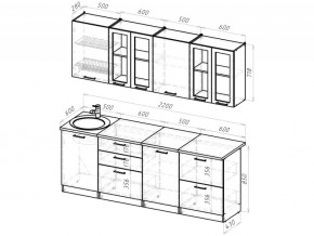 Кухонный гарнитур Паола компакт 2200 мм в Миассе - miass.mebel74.com | фото 3