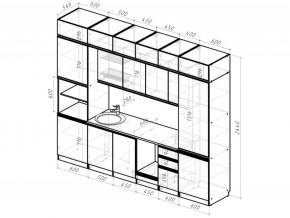 Кухонный гарнитур Паола люкс 3000 мм в Миассе - miass.mebel74.com | фото 6