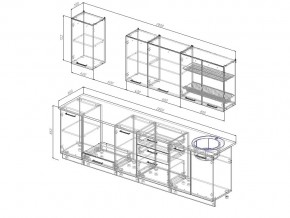 Кухонный гарнитур Пайн 2800 в Миассе - miass.mebel74.com | фото 3