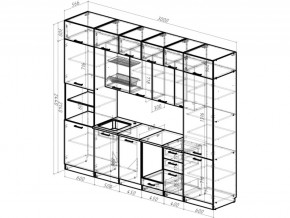 Кухонный гарнитур Сапфир 2 3000 мм в Миассе - miass.mebel74.com | фото 3